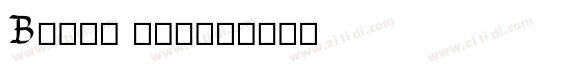 Bison thick字体转换
